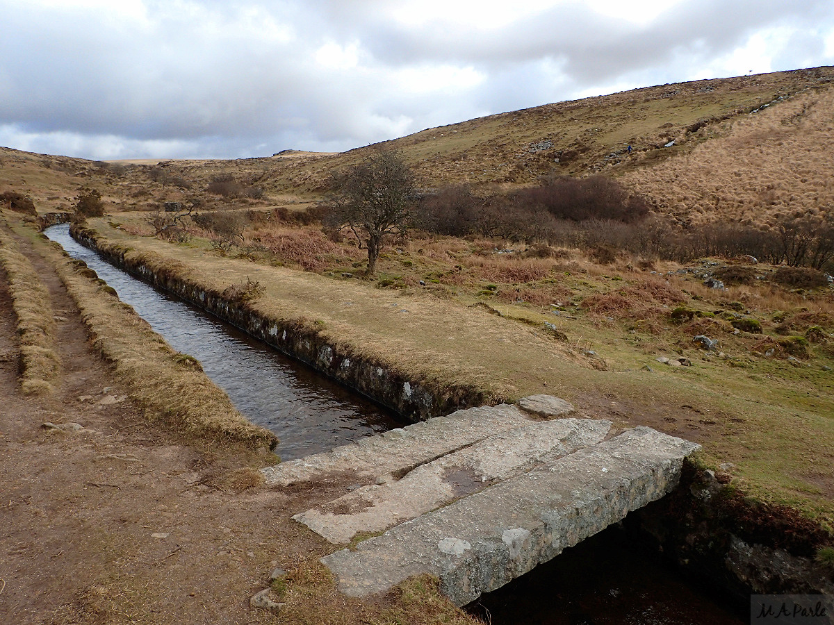 Devonport Leat flows along the side of the Meavy Valley